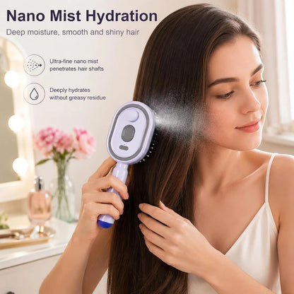 Electric Air Cushion Comb – Retractable Hair Styling & Detangling Brush