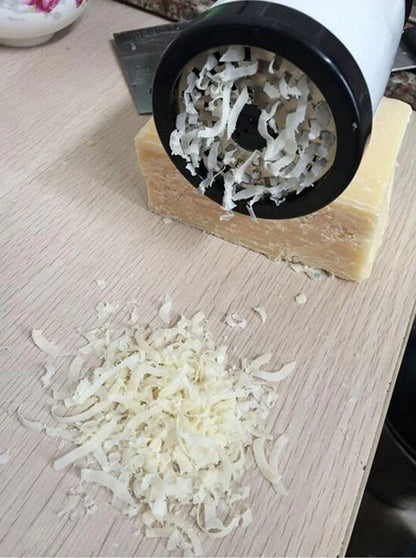 Rotary Cheese Grater – Stainless Steel 2-Blade Kitchen Shredder