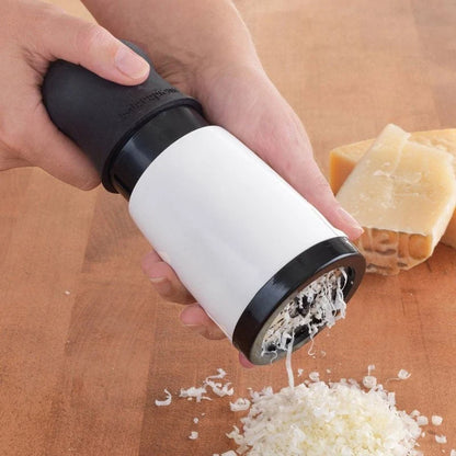 Rotary Cheese Grater – Stainless Steel 2-Blade Kitchen Shredder