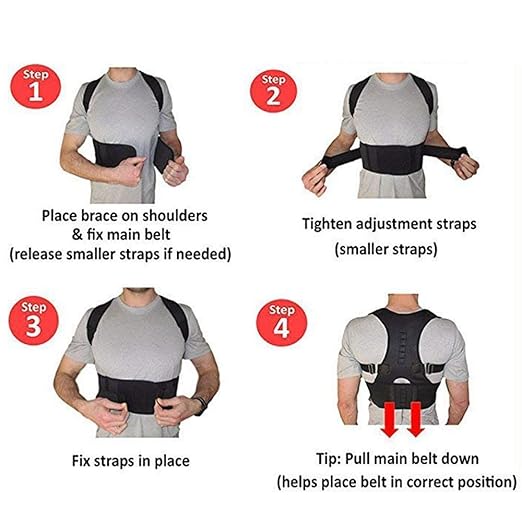 Shoulder & Back Support Belt – Adjustable Posture Support Brace